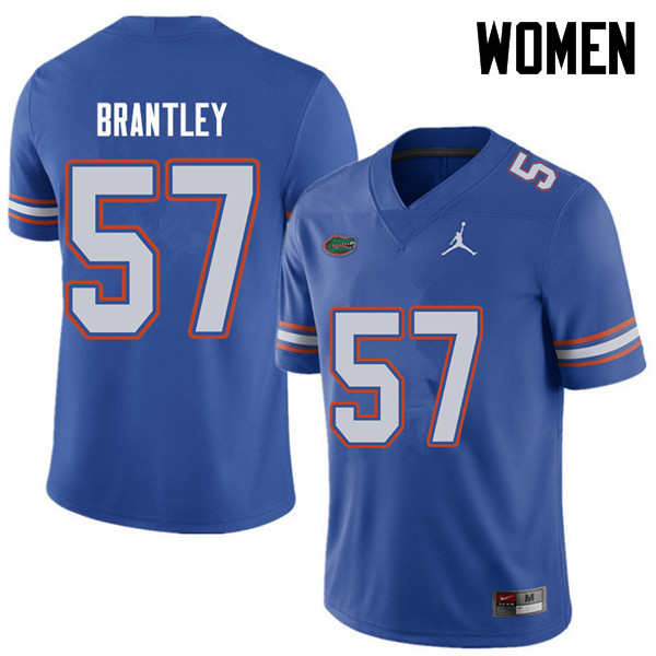 Jordan Brand Women #57 Caleb Brantley Florida Gators College Football Jerseys Sale-Royal